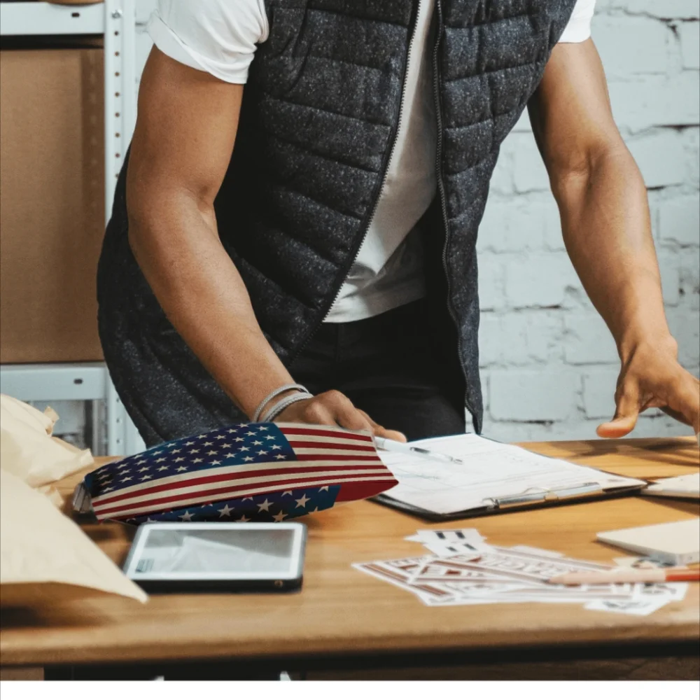 20 10X13 American Flag Poly Mailers - Picture 7 of 8